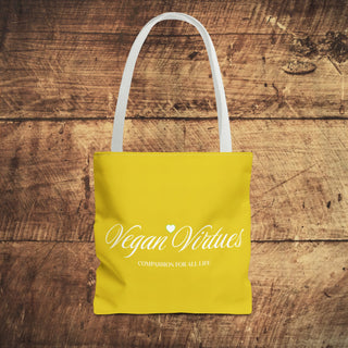 Vegan Virtues Tote Bag Printify