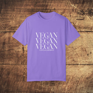 Vegan Garment-Dyed T-shirt Printify