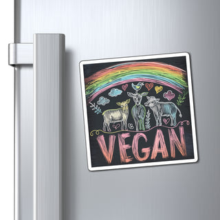 Vegan Rainbow Magnet Printify