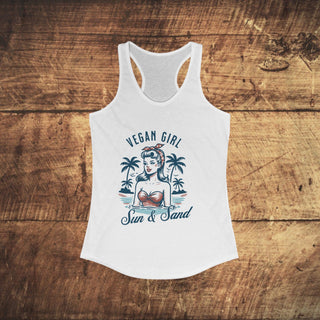 Vegan Girl Women's Ideal Racerback Tank Printify