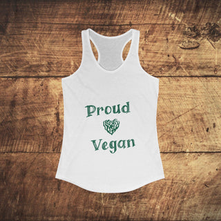 Proud Vegan Women's Ideal Racerback Tank Printify