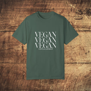 Vegan Garment-Dyed T-shirt Printify