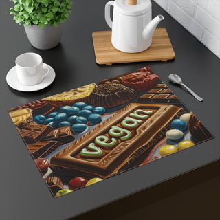 Vegan Chocolate Placemat, 1pc Printify