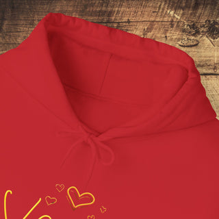 Vegan Hearts Heavy Blend™ Hooded Sweatshirt Printify