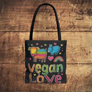 Vegan Love Tote Bag Printify