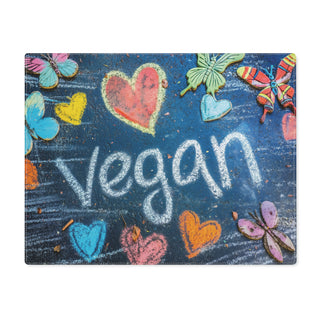 Vegan Hearts Placemat Printify