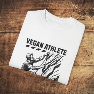 Vegan Athlete Garment-Dyed T-shirt Printify