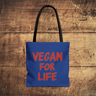 Vegan For Life Tote Bag Printify