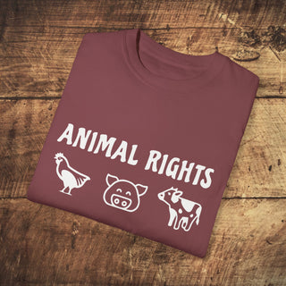 Animal Rights Garment-Dyed T-shirt Printify