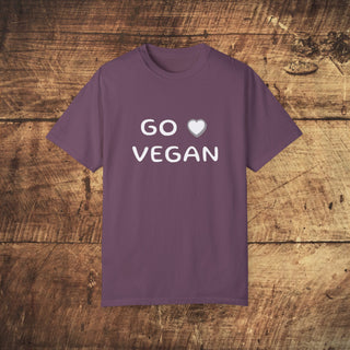 Go Vegan Garment-Dyed T-shirt Printify