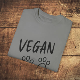 Vegan Paws Garment-Dyed T-shirt Printify