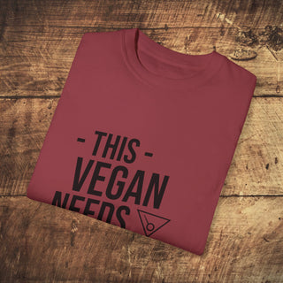 This Vegan Needs A Cocktail Garment-Dyed T-shirt Printify