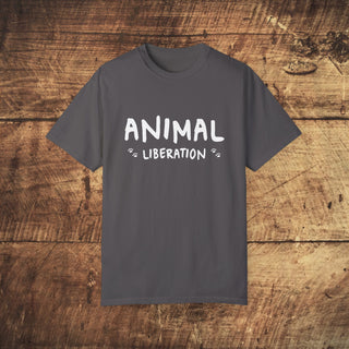 Animal Liberation Unisex Garment-Dyed T-shirt Printify