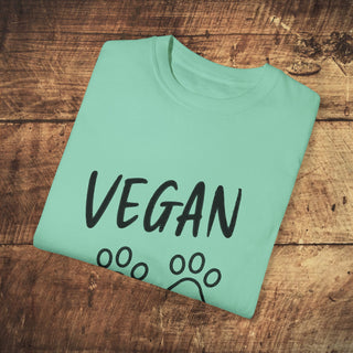 Vegan Paws Garment-Dyed T-shirt Printify