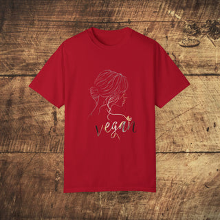 Vegan Girl Garment-Dyed T-shirt Printify