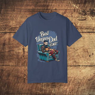 Best Vegan Dad Ever Unisex Garment-Dyed T-shirt