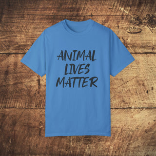 Animal Lives Matter Garment-Dyed T-shirt Printify