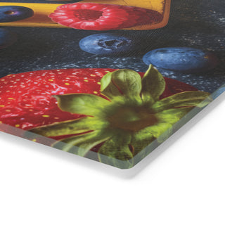 Raw Vegan Tempered Glass Cutting Board Printify