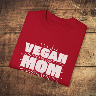 Vegan Mom Garment-Dyed T-shirt Printify