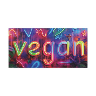 Vegan Classic Stretched Canvas (ONE SIZE 40X20) Printify