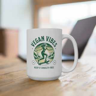 Vegan Vibes Coffee Mug 15oz Printify