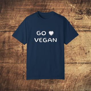 Go Vegan Garment-Dyed T-shirt Printify