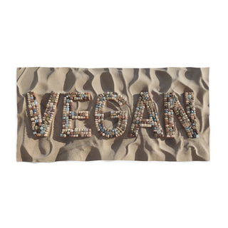 Vegan Beach Towel Printify