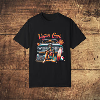 Vegan Girl Garment-Dyed T-shirt Printify