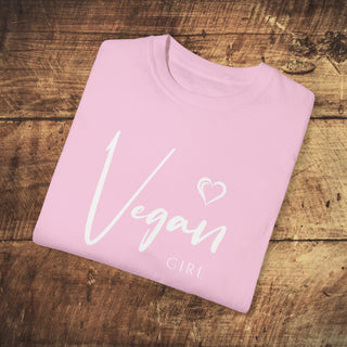 Vegan Girl Garment-Dyed T-shirt Printify