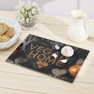 Vegan Home Tempered Glass Cutting Board Printify