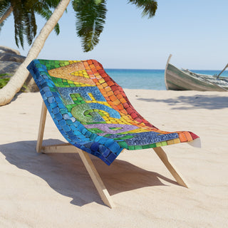 Vegan Beach Towel Printify