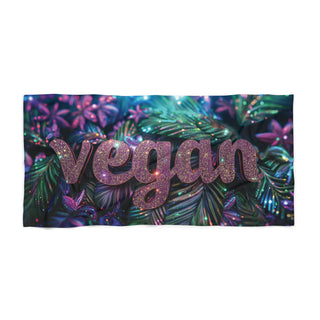 Vegan Beach Towel Printify