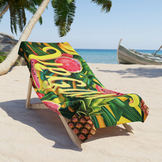 Vegan Beach Towel Printify