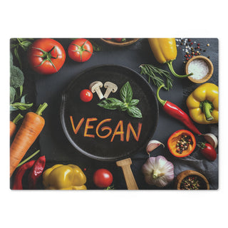 Vegan Tempered Glass Cutting Board Printify