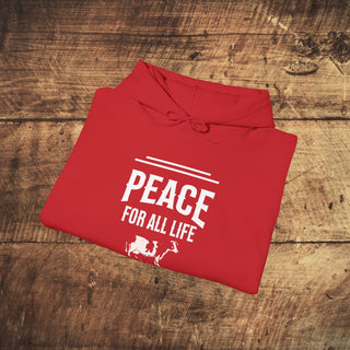 Peace For All Life Heavy Blend™ Hooded Sweatshirt Printify