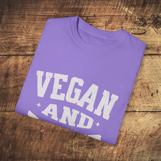 Vegan And Proud Garment-Dyed T-shirt Printify