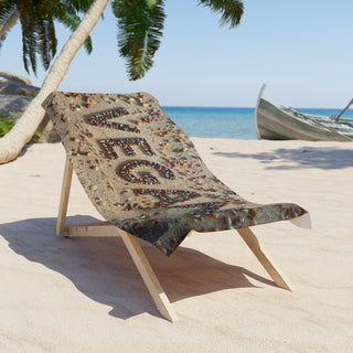 Vegan Beach Towel Printify