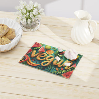 Vegan Tempered Glass Cutting Board Printify