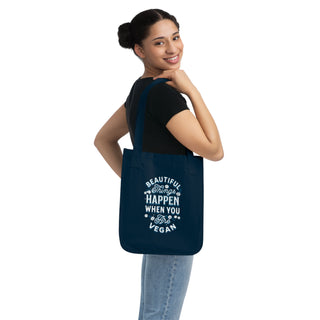 Beauty Happens Organic Canvas Tote Bag