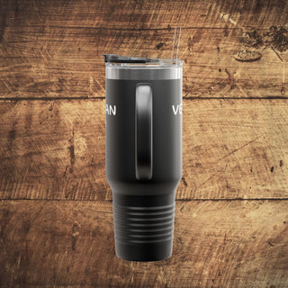 Vegan Heart Insulated Travel Mug, 40oz