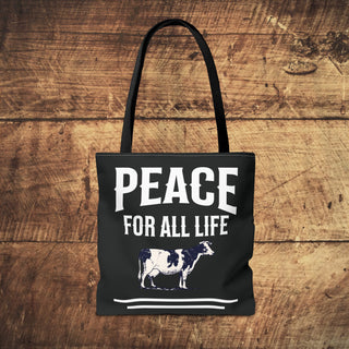 Peace For All Life Tote Bag Printify