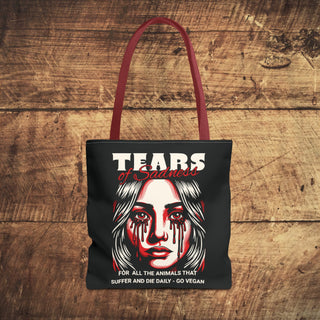 Tears of Sadness Tote Bag Printify