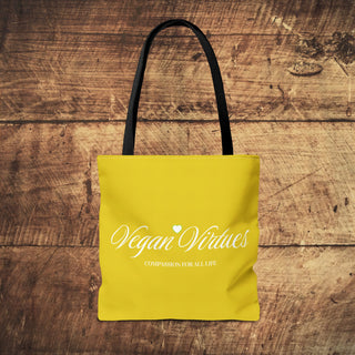 Vegan Virtues Tote Bag Printify