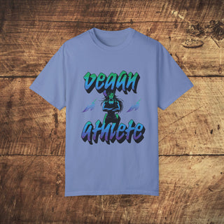 Vegan Athlete Garment-Dyed T-shirt Printify