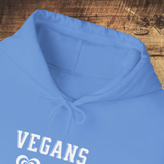 Vegans Love All Animals Heavy Blend™ Hooded Sweatshirt Printify