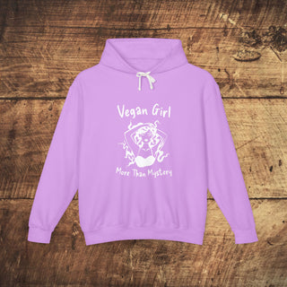 Vegan Girl Unisex Lightweight Hooded Sweatshirt