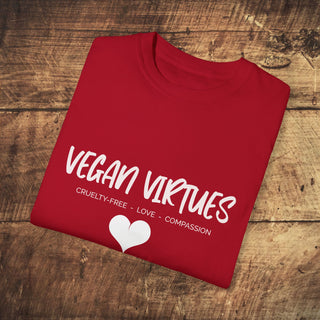 Vegan Virtues Unisex Garment-Dyed T-shirt