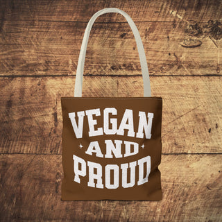 Vegan And Proud Tote Bag Printify