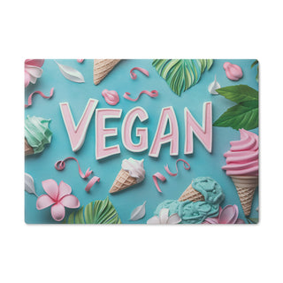 Vegan Tempered Glass Cutting Board Printify