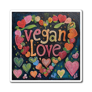 Vegan Love Magnet Printify